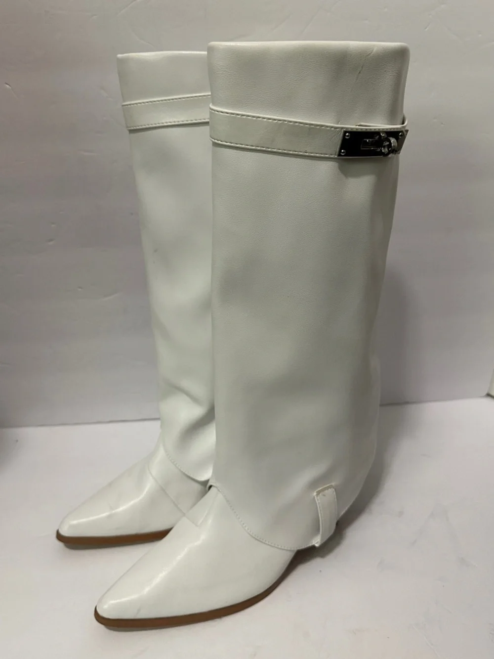 Fashion Nova chill out Knee High Boots with buckle 7